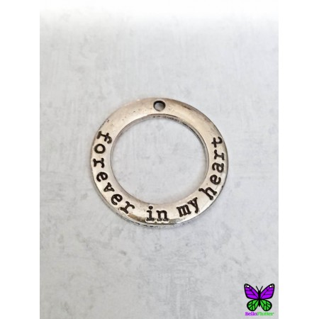 Forever in my heart Charm - Circle